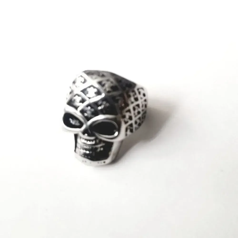 New stainless steel skull biker‎ ring size 10